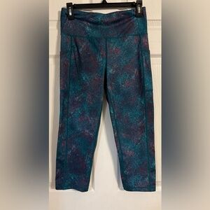 ideology leggings Womens Medium Green & Red With Side Pockets